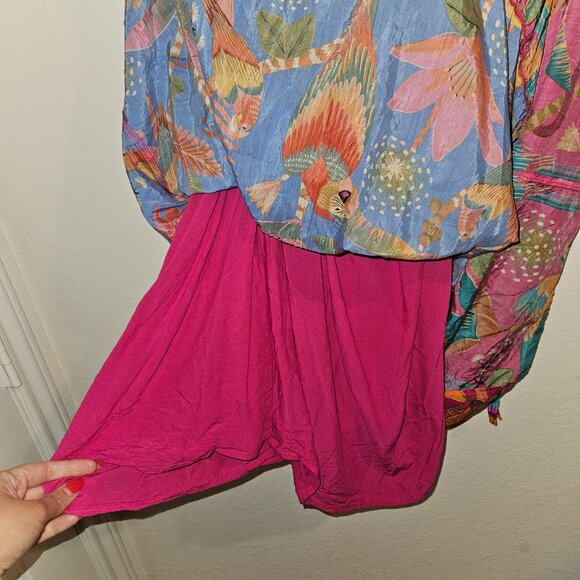 Macaw Party Mix Maxi Skirt by Farm Rio L - Picture 10 of 15